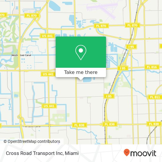 Cross Road Transport Inc map