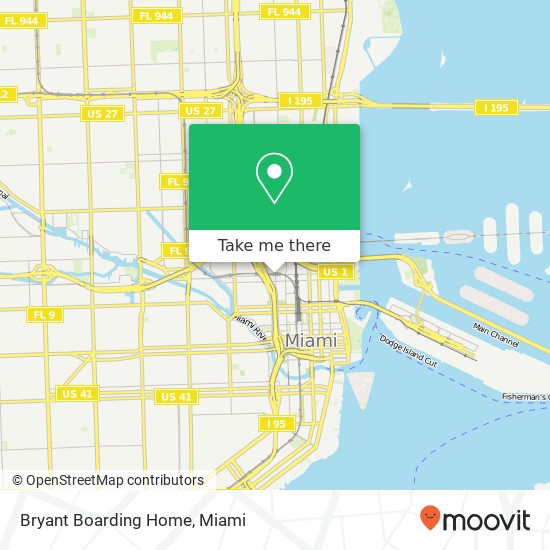 Mapa de Bryant Boarding Home