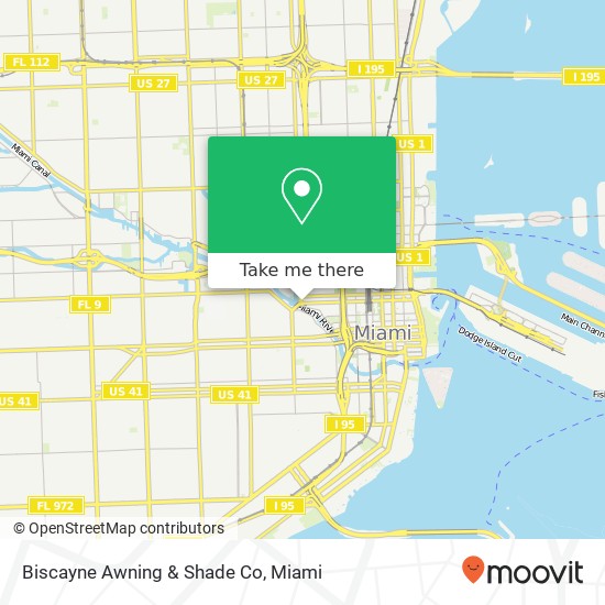 Biscayne Awning & Shade Co map