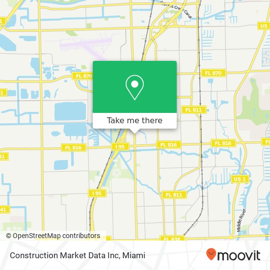 Mapa de Construction Market Data Inc