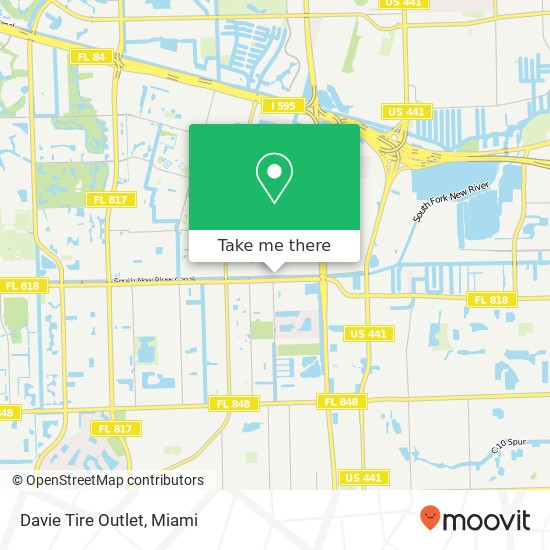 Mapa de Davie Tire Outlet
