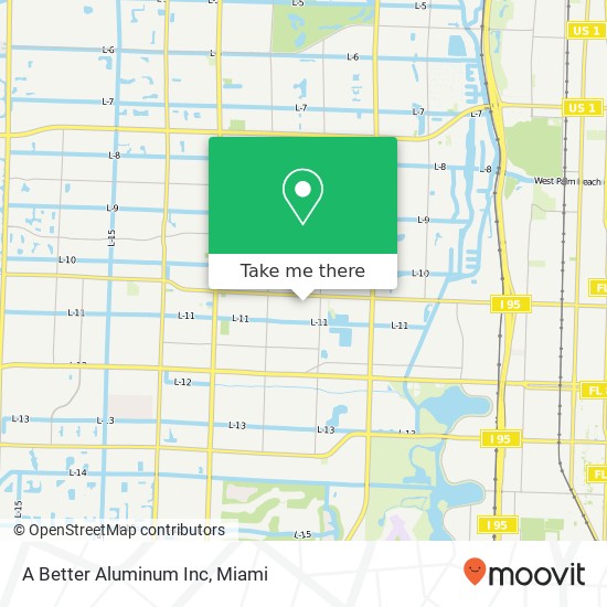 Mapa de A Better Aluminum Inc