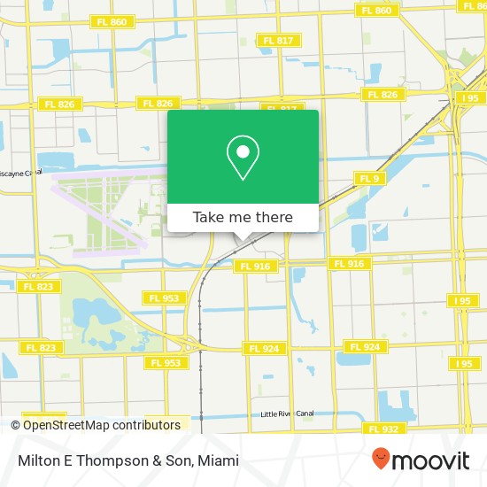 Milton E Thompson & Son map