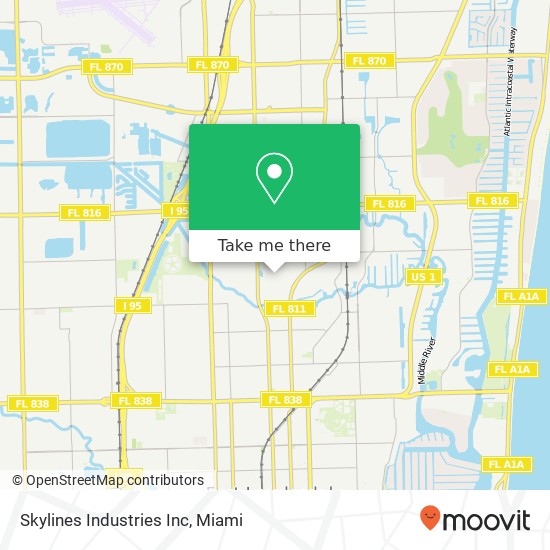 Skylines Industries Inc map