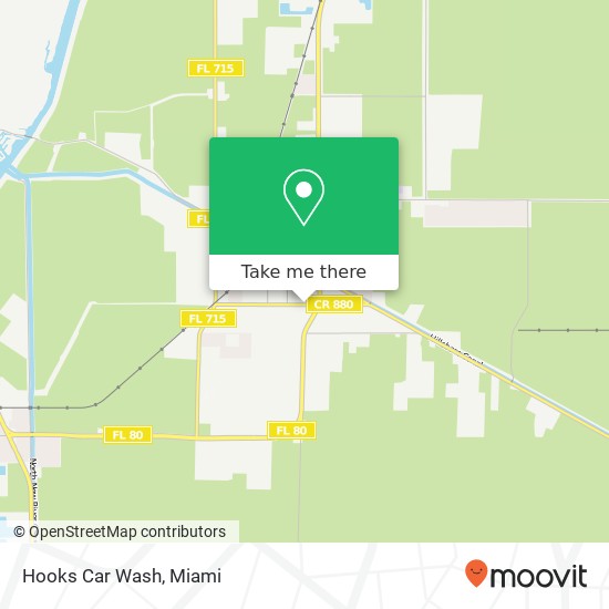 Mapa de Hooks Car Wash