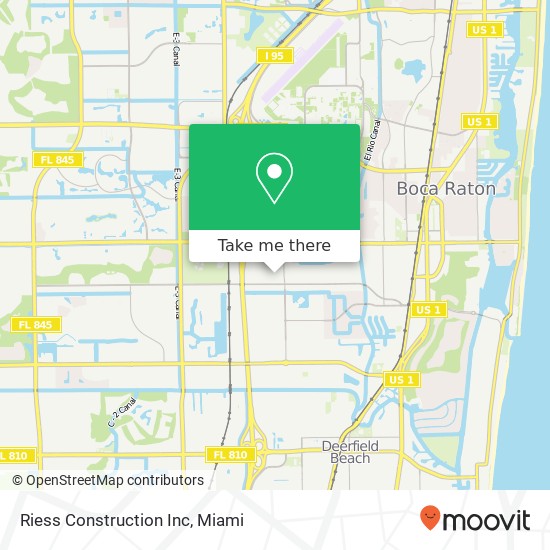 Riess Construction Inc map