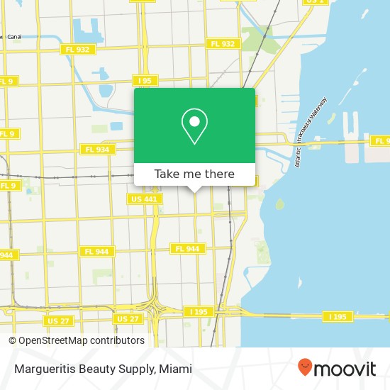 Mapa de Margueritis Beauty Supply