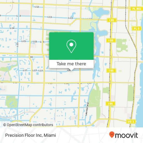 Precision Floor Inc map