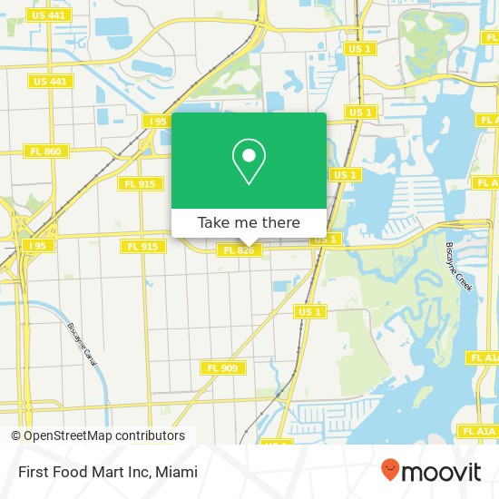 Mapa de First Food Mart Inc