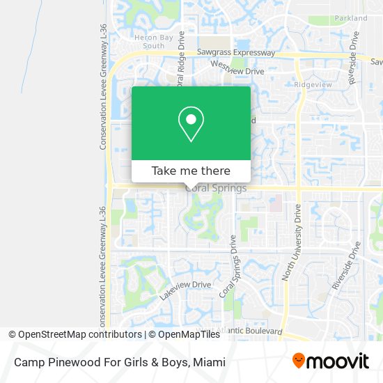 Camp Pinewood For Girls & Boys map