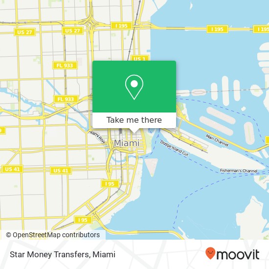 Star Money Transfers map