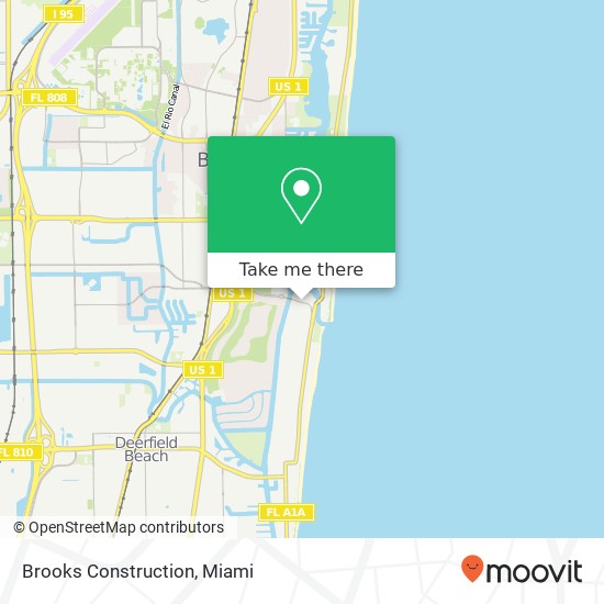 Brooks Construction map