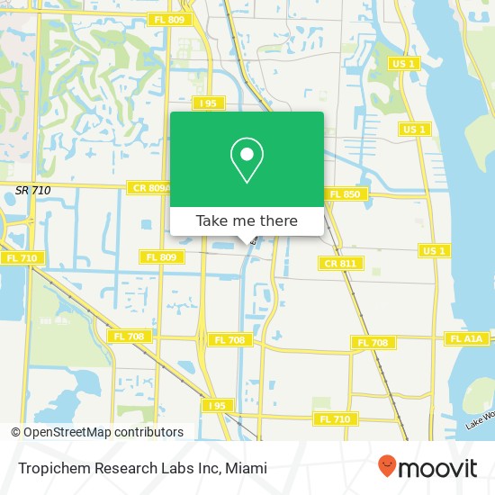 Tropichem Research Labs Inc map