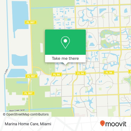 Marina Home Care map