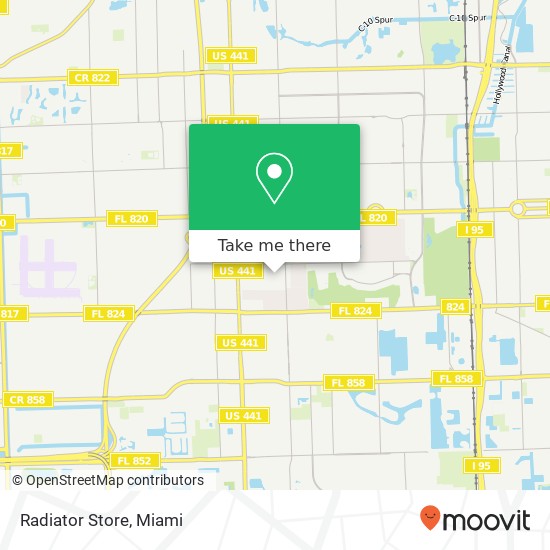 Radiator Store map