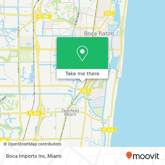 Mapa de Boca Imports Inc