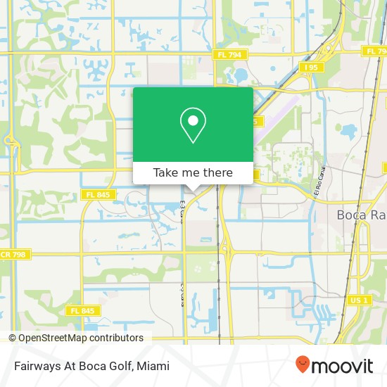 Fairways At Boca Golf map