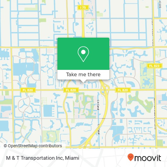 M & T Transportation Inc map