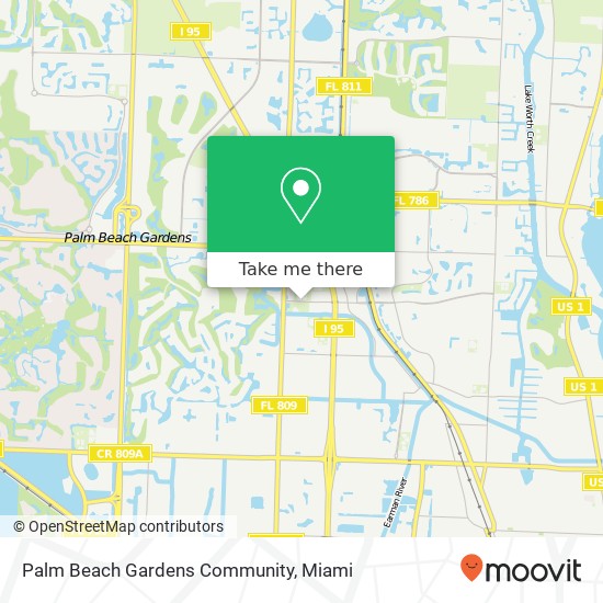 Palm Beach Gardens Community map