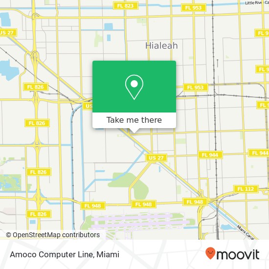 Amoco Computer Line map