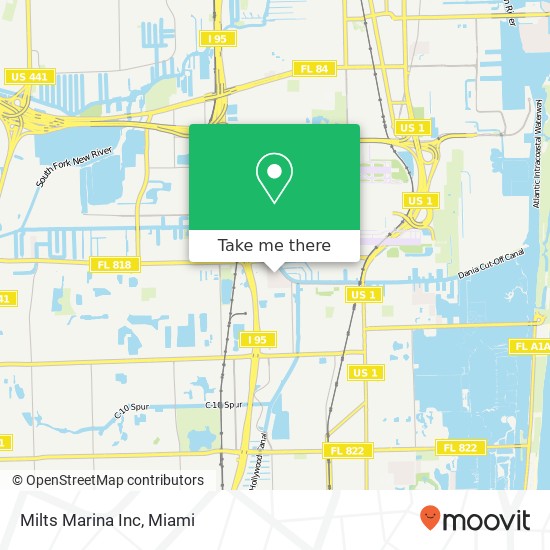 Milts Marina Inc map