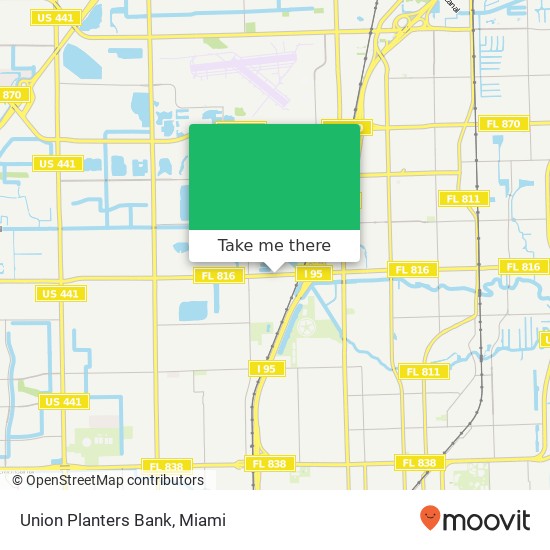 Union Planters Bank map