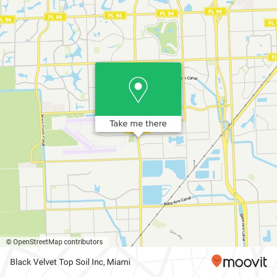 Black Velvet Top Soil Inc map