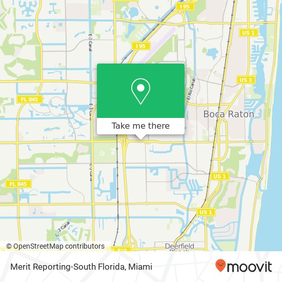 Merit Reporting-South Florida map