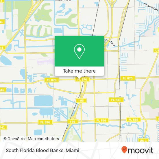 South Florida Blood Banks map