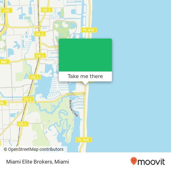 Miami Elite Brokers map