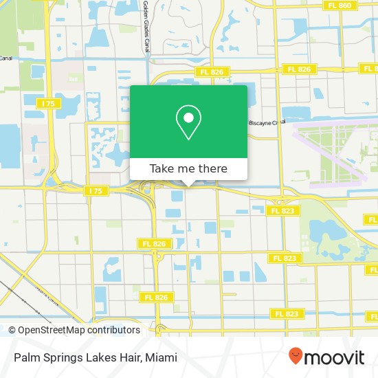 Palm Springs Lakes Hair map