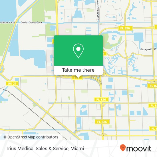 Trius Medical Sales & Service map