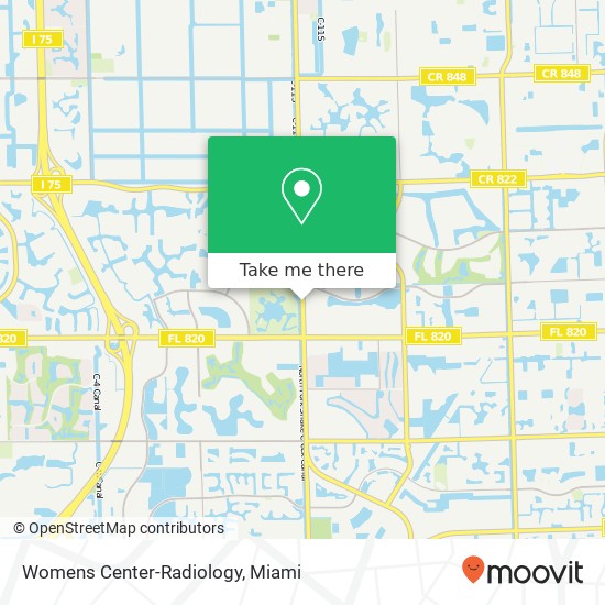 Womens Center-Radiology map