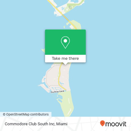 Commodore Club South Inc map