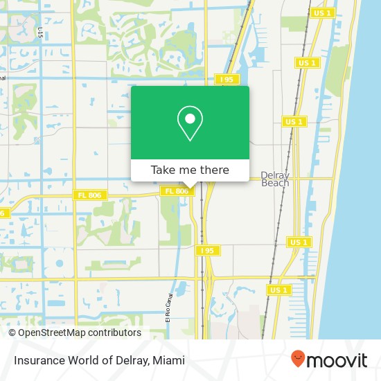 Insurance World of Delray map