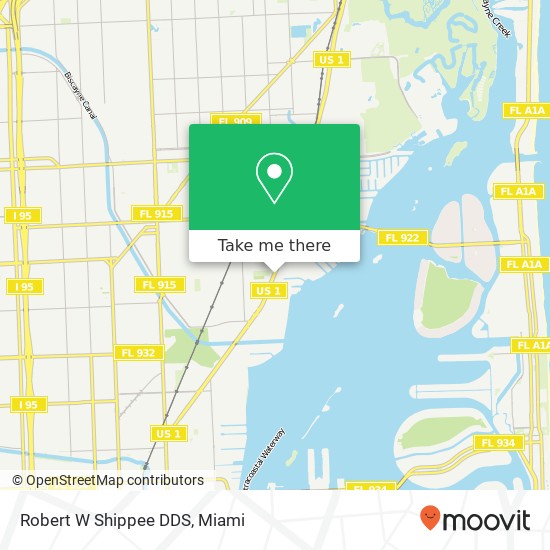 Robert W Shippee DDS map