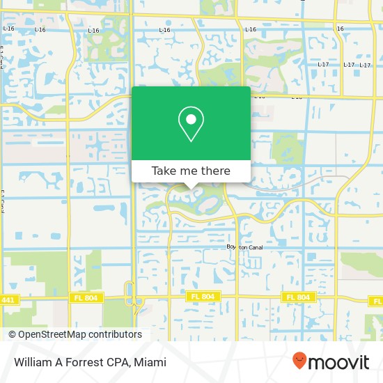 William A Forrest CPA map