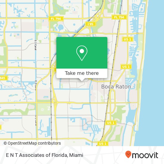 Mapa de E N T Associates of Florida