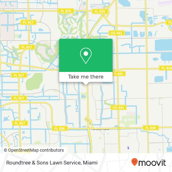 Mapa de Roundtree & Sons Lawn Service