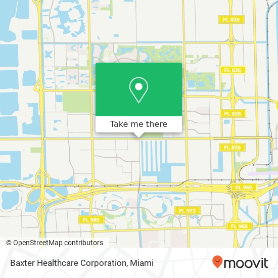 Baxter Healthcare Corporation map