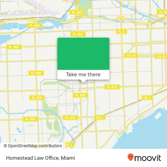 Mapa de Homestead Law Office