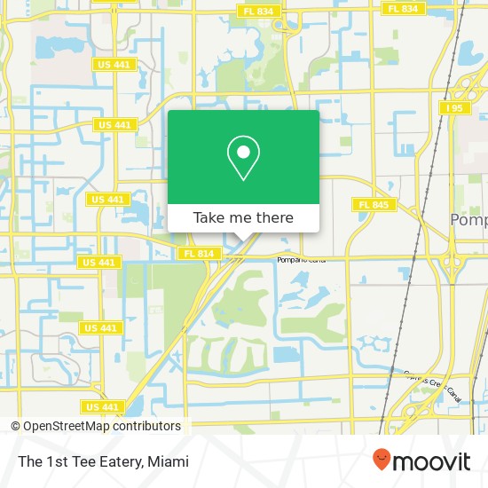 The 1st Tee Eatery map