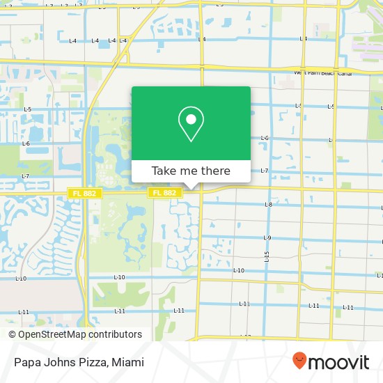 Mapa de Papa Johns Pizza