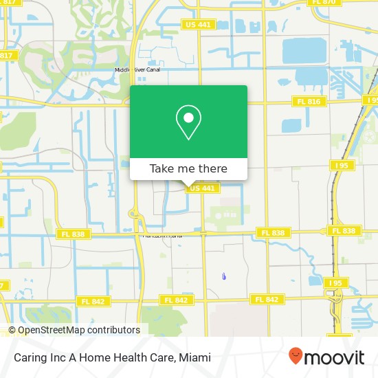 Mapa de Caring Inc A Home Health Care
