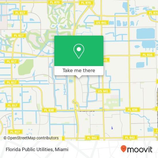 Florida Public Utilities map