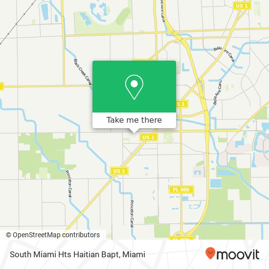 South Miami Hts Haitian Bapt map