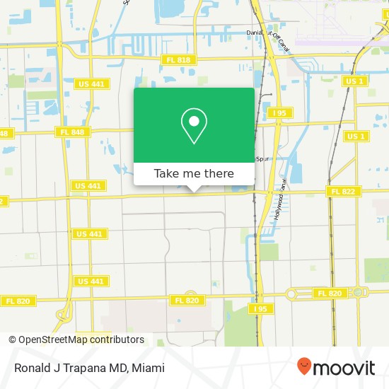 Ronald J Trapana MD map