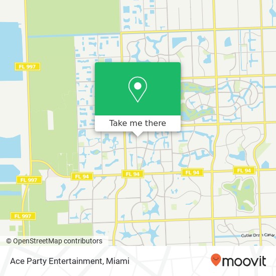 Ace Party Entertainment map