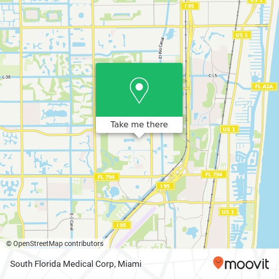 Mapa de South Florida Medical Corp