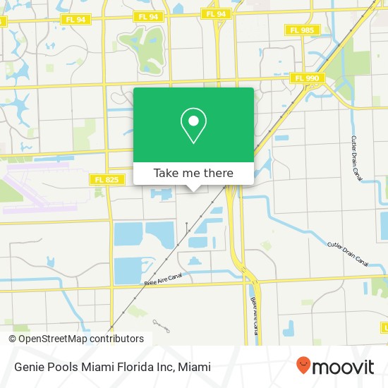 Genie Pools Miami Florida Inc map